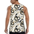 thumbnail image 3 of Fotbe Snake Pattern Men's Quick Dry Workout Tank Top Gym Muscle Tee Fitness Bodybuilding Sleeveless T Shirt Breathable Workout Shirt-Small, 3 of 9