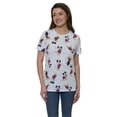 thumbnail image 3 of Disney Mickey Mouse Expressions T-Shirt All-Over Print Blue Women, 3 of 8