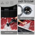 thumbnail image 5 of Qpednta Machine Washable Trunk Mat 29"x39" Red Snowman Cargo Liner, Non-Slip Polyester Carpet Stain Resistant Dustproof Vehicle Interior Accessories Rear Cargo Protector Fits SUV Sedan Truck, 5 of 7