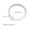 thumbnail image 3 of 49mm External Circlips Retaining Snap Rings 304 Stainless Steel 20pcs, 3 of 5