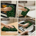 thumbnail image 6 of 2 Pcs Funny Kitchen Towels,Dark Green Christmas Tree and Star Pattern Microfiber Dish Towels,Kitchen Tea Towels,Kitchen Towel Set (18" X 26"), 6 of 7