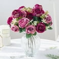thumbnail image 4 of YAOMOBB Artificial Bouquet Realistic Simulation Flower Bouquet European Style Artificial Peony Home Decor, 4 of 6