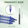 thumbnail image 2 of Uxcell 6Pcs Bolígrafo de Gel de Color, 0.5mm Punta Extra Fina, Escritura Suave, Tinta Líquida de Secado Rápido, Bolígrafo Rollerball, Azul, 2 of 6