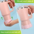thumbnail image 5 of GoXteam 2Pcs Silicone Boot for Stanley Quencher 40oz & IceFlow Flip 30 20 oz, BPA Free Anti-Noise Anti-Scratch, Stanley Cup Protector Sleeve Cover Boot, Pink, 5 of 6