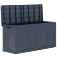 thumbnail image 2 of OnlineGymShop CB21645 46.9 x 18.1 x 23.6 in. 84.5 gal Outdoor Garden Storage Box, Black, 2 of 3