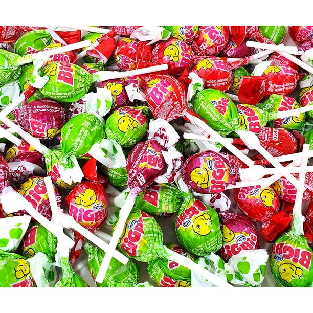 Arcor Big Gum Lollipops Hard Candy, Bulk Pack 2 Lbs