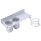 thumbnail image 2 of Soporte organizador de almacenamiento montado en la pared, soporte para secador de pelo, soporte para cepillo de dientes, inodoro, 2 of 5