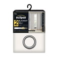 thumbnail image 5 of (2 pack) Eclipse Corte Solid Blackout Curtains, Set of 2, 84 Inch Long Blackout Curtains, 37" W x 84" L, White, 5 of 7