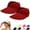 Wine, variant on Delayuji Visor hat for women UPF50 Foldable Open Top Ponytail Hat Adjustable Polyester Summer UV Protection sun hats Travel Portable Outdoor Hat 2 Piece