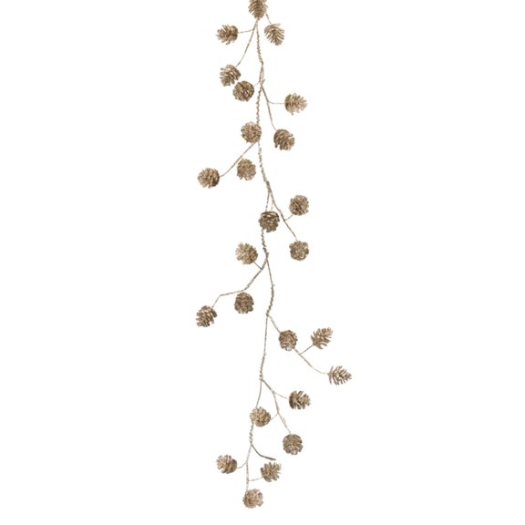Melrose Pinecone Artificial Christmas Garlands - 5' x 4" - Brown - Set of 2