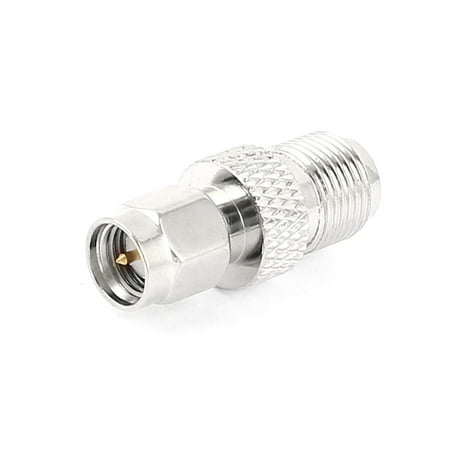F-type Male Adapter Unique Bargains SMA Male to F-Type Female Converter M/F Adapter Straight Antenna Cable Connector ()