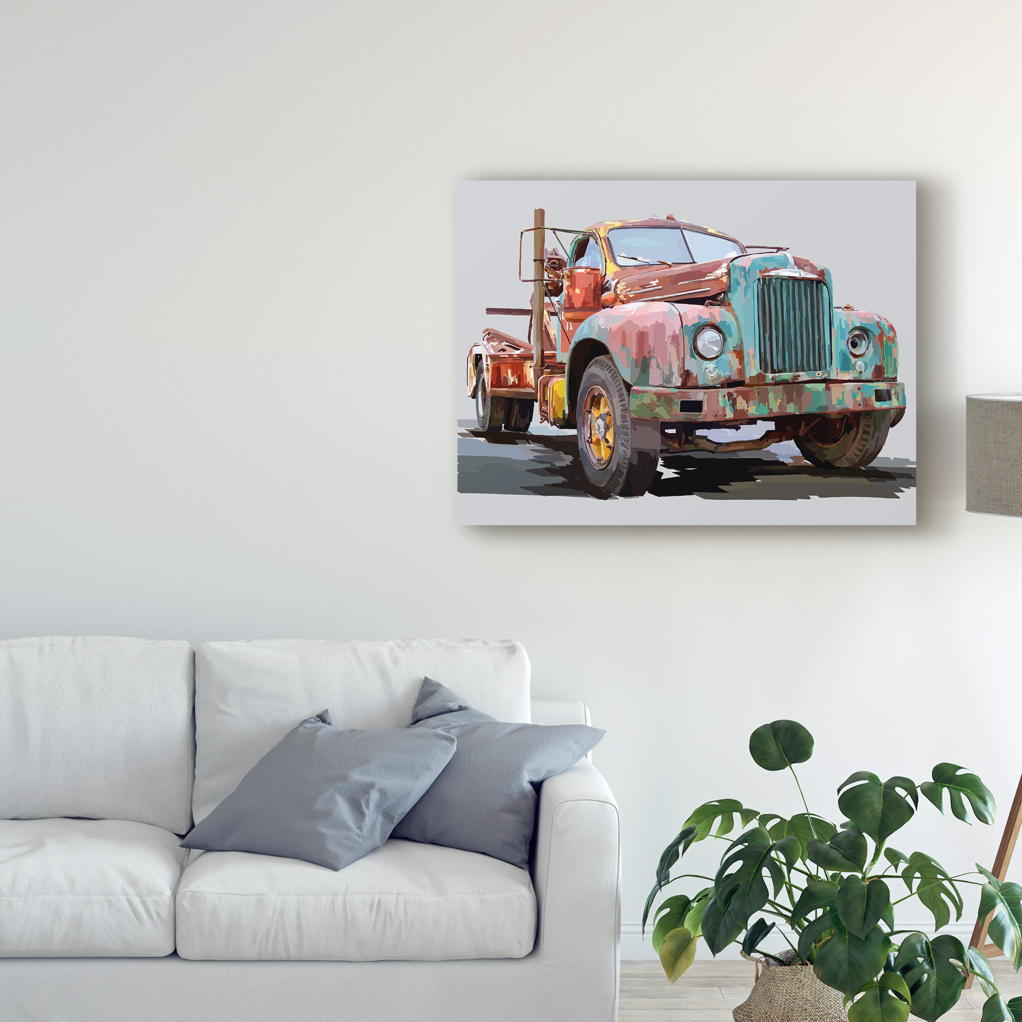 Trademark Fine Art 'Powerful Truck I' Canvas Art by Emily Kalina