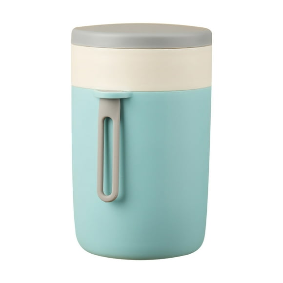 vankin Insulated Breakfast Cup of 304 Stainless Steel, 580ml Large Capacity Porridge/Soup/Oatmeal Cup -Built-in Folding Spoon and Long Carry Rope, Keeps Warm for 1-3 Hours, Clearance