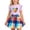 Purple, variant on IFNWSV Girls 2 Piece Outfits Short Sleeve Round Neck Heart Print Top and A Line Plaid Skirt Summer Casual Set White 2-3 Yeas