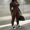 Coffee Brown, variant on Women’s Long Sleeve Solid Color Zipper Front Skinny Jumpsuit Pants