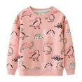 thumbnail image 2 of KYAIGUO Toddler Kids Casual Sweatshirts Baby Girl Cotton Pullover Sweatshirt Long Sleeve Thick Top Clothing for 2-7Y, 2 of 5