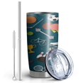 thumbnail image 2 of Soccer 20 oz Stainless Steel Tumbler with Leak Proof Lid Water Bottle for Mountain Halloween Fishing Christmas, 2 of 7
