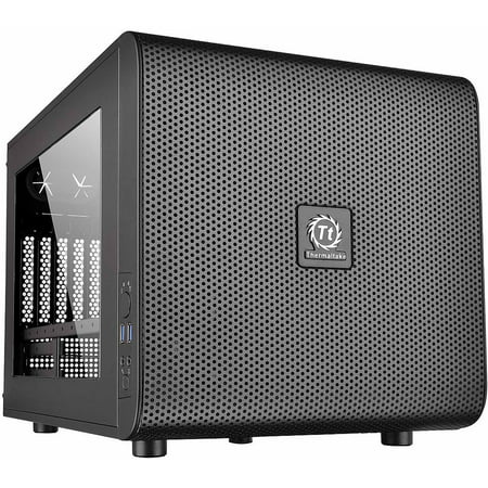 Thermaltake Core V21 mATX Small Form Factor Cube Desktop Computer Chassis - (Best Small Business Desktop Computers 2019)