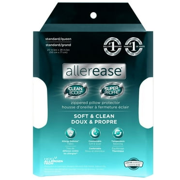 AllerEase CleanBoost Soft & Clean Pillow Protector, Pillow Protector