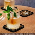 thumbnail image 3 of 3drose, Happy New Year in Chinese, Lotus Flower, Set of 4 Coasters - Soft, 3 of 7