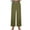 Army Green, variant on JXMVOJ Women's Summer Fashionable Solid Color Wide Leg Cotton Breasted Pants - Army Green,Leggings For Women Plus Size