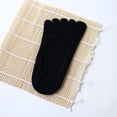 thumbnail image 1 of Calcetines de cinco dedos de silicona con tacón, calcetines invisibles de cinco dedos para mujer, calcetines de algodón de color sólido, transpirables, para primavera y verano, calcetines de punta, 1 of 6