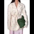 thumbnail image 1 of de Larga con Estampado para Mujer, Chaquetas Ajustadas con Hombreras Acolchadas para un Estilo Informal de Negocios Albaricoque S, 1 of 8