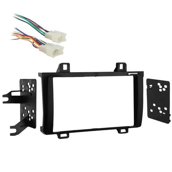 Fits Toyota Matrix 2009-2010 w/o NAV Double DIN Harness Radio Install Dash Kit