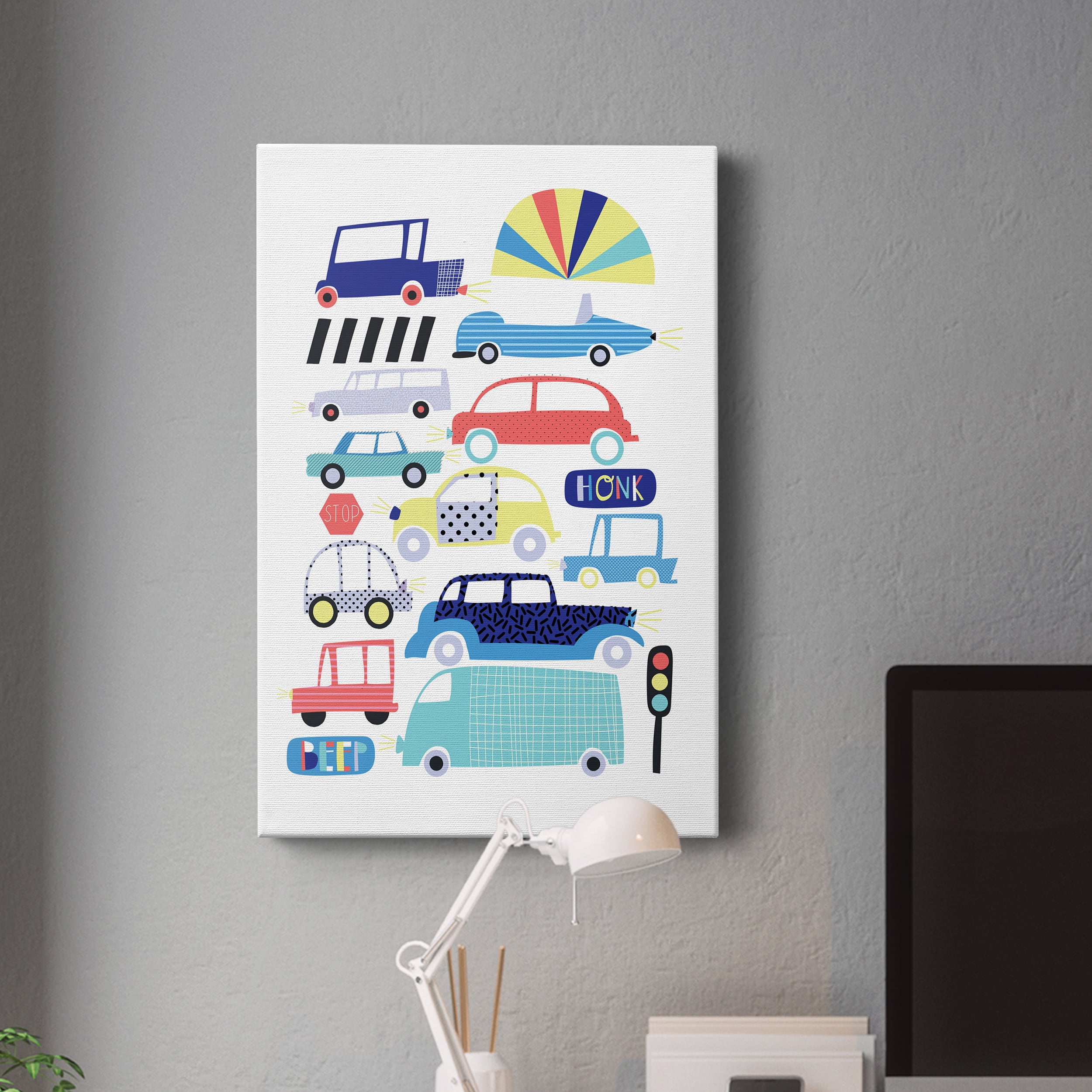 Traffic Jam Premium Gallery Wrapped Canvas - Ready to Hang - 12 x 18