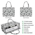 thumbnail image 2 of Large Capacity Tote Bag,Paw Prints and Bones Handbag Fashion Luxury Tote Bag,15.7"x13"x 5.1" Inches,Laptop Compatible, 2 of 6