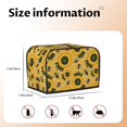 thumbnail image 5 of Yiaed Bees and Sunflowers Print Two Slice Bread Machine Cover, Universal Size Kitchen Appliance Cover for Bread Machine,Bread Machine Cover, 5 of 7