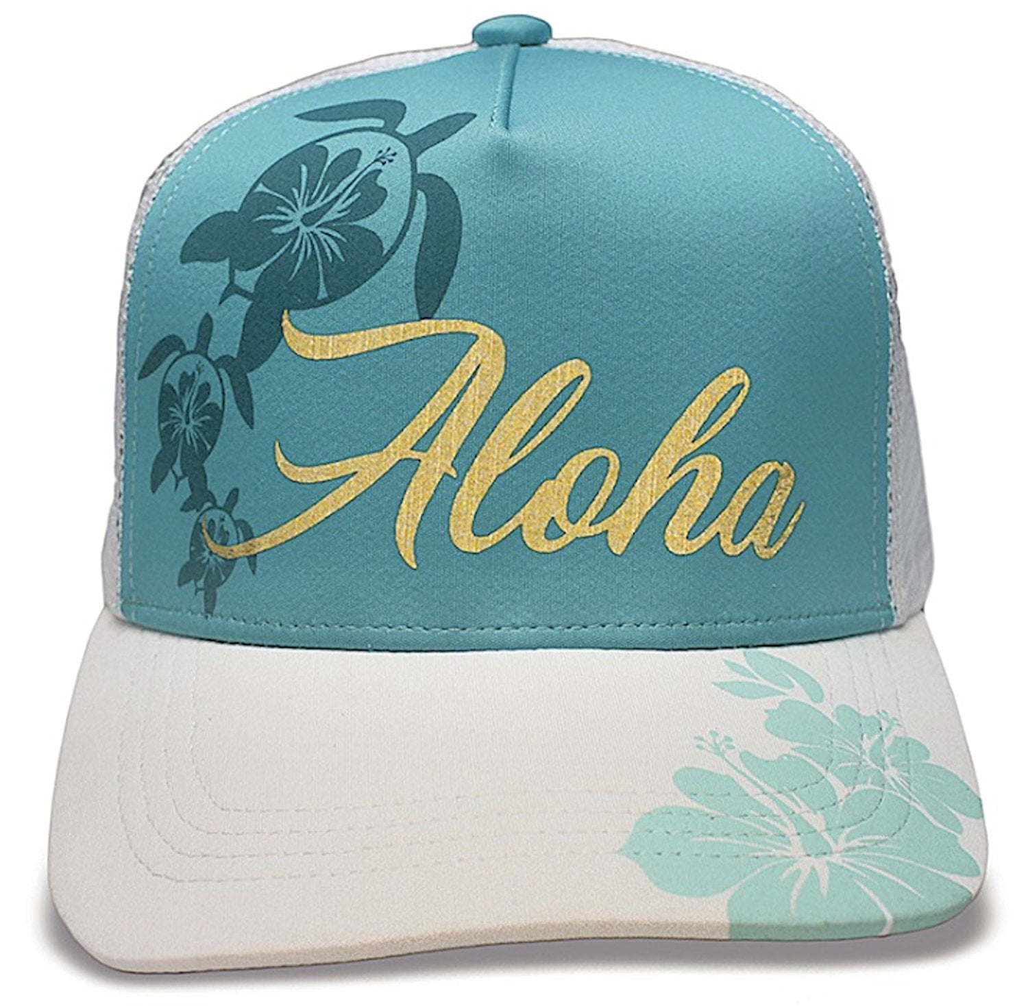 Island Caps Hawaiian Inspired Flat Brimmed Hats (Choose from Multiple