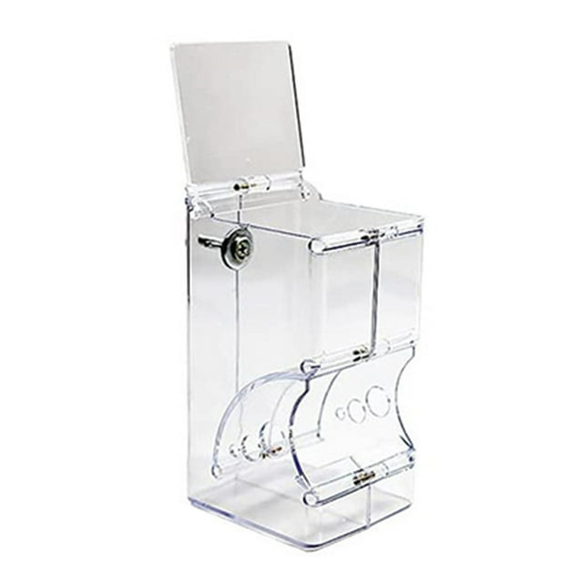 Esquirla Automatic Hamster Feeder Clear Hedgehog 300ml Acrylic Auto Dispenser