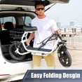 thumbnail image 4 of Toytexx Adult Electric Scooter with Seat, 750W Brushless Motor, 14-Inch Pneumatic Tires, Front and Rear Disc Brakes, LCD Display, LED Lights, Rear Basket, Foldable Design, 4 of 7