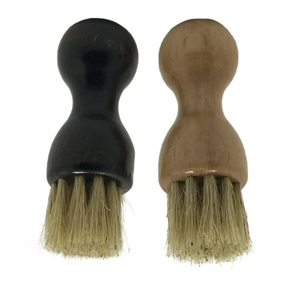 WASHWEPE 2Pcs Multi Functional Shoe Shine Brush for Adults Home and Travel Use