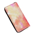 thumbnail image 4 of Premium Textured Vegan Pebble Leather Multicolor Tie Dye Continental Zip Around Wallet, 4 of 6