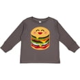thumbnail image 3 of Inktastic Hamburger Kawaii Boys or Girls Long Sleeve Toddler T-Shirt, 3 of 5