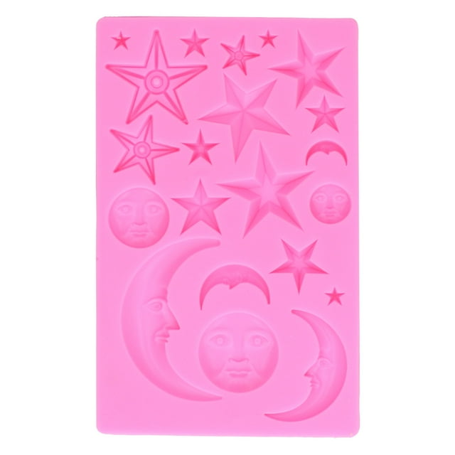 Herramienta para hornear, molde para tarta con forma de cara de luna y estrella, meticulosamente diseñado