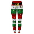 thumbnail image 4 of Christmas Leggings for Women High Waisted Santa Claus Print Ankle Length Seasonal Printed Leggings Soft Brushed Pants, 4 of 4