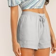 thumbnail image 3 of Diufon Work Shorts for Women Plus Size Summer Casual Elastic Waist Drawstring Comfy Pull On Shorts with Pockets, 3 of 9