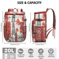 thumbnail image 3 of Tower Pink Cooler Backpack Insulated Waterproof Leak Proof Backpack Cooler Lightweight Lunch Picnic Camping Backpack Cooler for Men Women, 3 of 6