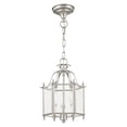 thumbnail image 5 of Livex Lighting Livingston 3 Light Brushed Nickel Chain Hang/Ceiling Mount, 5 of 15