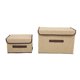 thumbnail image 2 of Organizador de almacenamiento de ropa plegable, caja de almacenamiento de ropa multifuncional no tejida con tapa, color blanco, 6 uds., 2 of 10