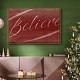 thumbnail image 6 of Believe - Framed Gallery Wrapped Holiday Canvas - 17 x 25 - Rosewood Frame, 6 of 8
