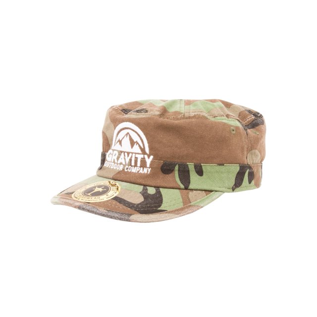 Gravity Outdoor Adjustable Cadet Hat, Camouflage/White