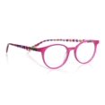 thumbnail image 3 of Eyebobs Case Closed 2419-46 Women's Cat Eye Frame Eyeglasses in Shiny Pink/Purple/Gold 49 mm, 3 of 3
