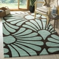 thumbnail image 2 of SAFAVIEH Modern Art Teague Abstract Polyester Area Rug, Brown/Blue, 9' x 12', 2 of 8