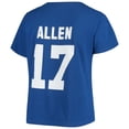 thumbnail image 3 of Women's Fanatics Josh Allen Royal Buffalo Bills Plus Size Name & Number V-Neck T-Shirt, 3 of 3