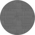 thumbnail image 1 of Ahgly Company Indoor Round Patterned Battleship Gray Area Rugs, 8' Round, 1 of 1