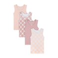thumbnail image 2 of Buyless Fashion Girls Tagless Cami Scoop Neck Pink Polka Dot Undershirts Cotton Tank (4 Pack) - TW21-GD-4-5, 2 of 6